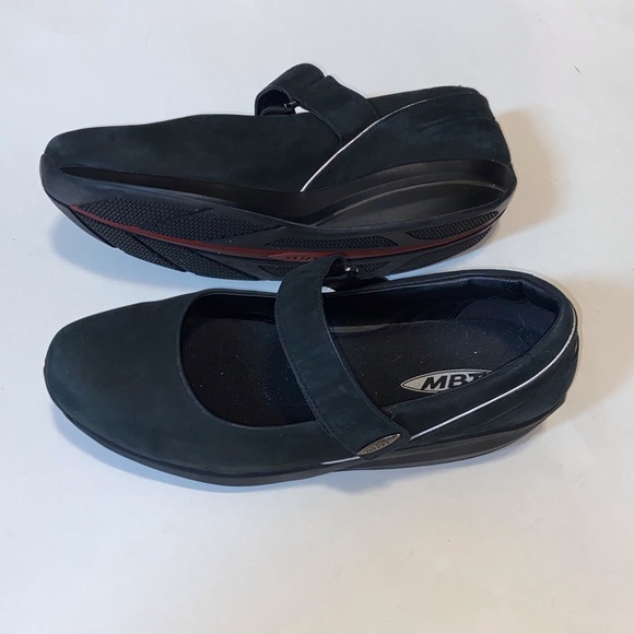 MBT Art Shoe Rocker High Leather Kesho MJ Black Loafers Women’s Size EUR 40 - Picture 3 of 14